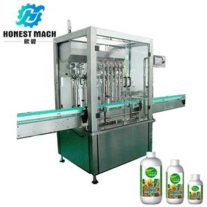 liquid fertilizer filling machine, sanitizer filling machine, plastic bottle pesticide filling machine with free shipping